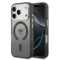 Калъф за iPhone 17 Pro Max - Guess - IML Gradient Triangle Logo MagSafe (GUHMP17XHGTMLCGK) - Черен