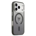 Калъф за iPhone 17 Pro Max - Guess - IML Gradient Triangle Logo MagSafe (GUHMP17XHGTMLCGK) - Черен
