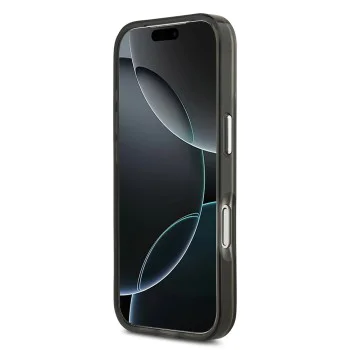 Калъф за iPhone 17 Pro Max - Guess - IML Gradient Triangle Logo MagSafe (GUHMP17XHGTMLCGK) - Черен