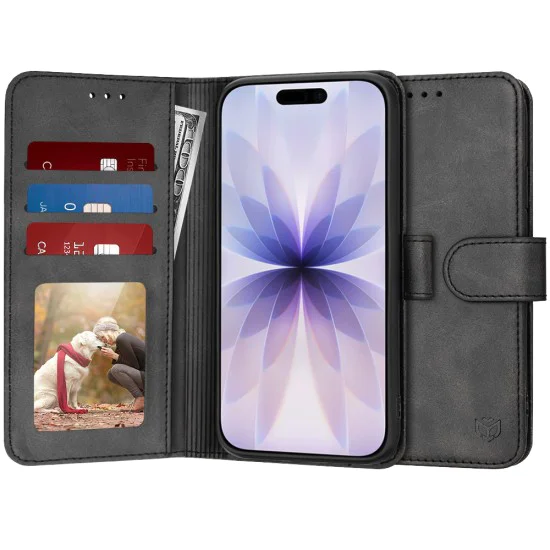 Калъф за iPhone 17 - Techsuit - Diary Book - Черен