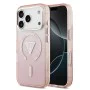 Калъф за iPhone 17 Pro – с MagSafe – Guess (GUHMP17LHGTMLCGP) IML Gradient Triangle Logo – Розов