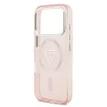Калъф за iPhone 17 Pro – с MagSafe – Guess (GUHMP17LHGTMLCGP) IML Gradient Triangle Logo – Розов
