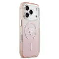 Калъф за iPhone 17 Pro – с MagSafe – Guess (GUHMP17LHGTMLCGP) IML Gradient Triangle Logo – Розов