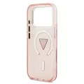 Калъф за iPhone 17 Pro – с MagSafe – Guess (GUHMP17LHGTMLCGP) IML Gradient Triangle Logo – Розов