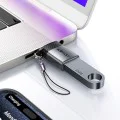 Acefast - Адаптер (J7) - с OTG функция, USB към Type-C, 10Gbps пренос на данни, бързо зареждане - метално сив