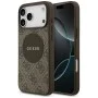 Калъф за iPhone 17 Pro Max - Guess - 4G Circle Classic Logo MagSafe (GUHMP17XP4PGRSGW) - Кафяв