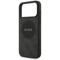 Калъф за iPhone 17 Pro Max - Guess - 4G Circle Classic Logo MagSafe (GUHMP17XP4PGRSGK) - Черен