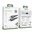 Acefast - Кабел за данни (C1-03) - Type-C към Type-C, 60W, 20V/3A, бързо зареждане, найлонова оплетка, 1.2 м - Черен