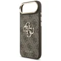 Калъф за iPhone 17 Air - Guess - Hardcase Big 4G Classic Logo (GUHCP17M4GMGCBR) - Кафяв