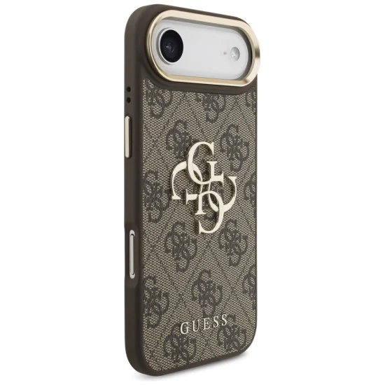 Калъф за iPhone 17 Air - Guess - Hardcase Big 4G Classic Logo (GUHCP17M4GMGCBR) - Кафяв