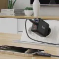 Acefast - Кабел за данни (C8-04) - Бързо зареждане, USB към Type-C, 3A, Найлонова оплетка, 25 000 извивки, 1.2 м - Черен