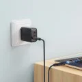 Acefast - Кабел за данни (C8-04) - Бързо зареждане, USB към Type-C, 3A, Найлонова оплетка, 25 000 извивки, 1.2 м - Черен