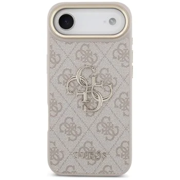 Калъф за iPhone 17 Air - Guess - Hardcase Big 4G Classic Logo (GUHCP17M4GMGCPI) - Розов