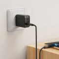 Acefast - Кабел за данни (C10-04) - Бързо зареждане, USB към Type-C, 3A, 25 000 огъвания, Издръжлив силикон, 1.2 м - Черен
