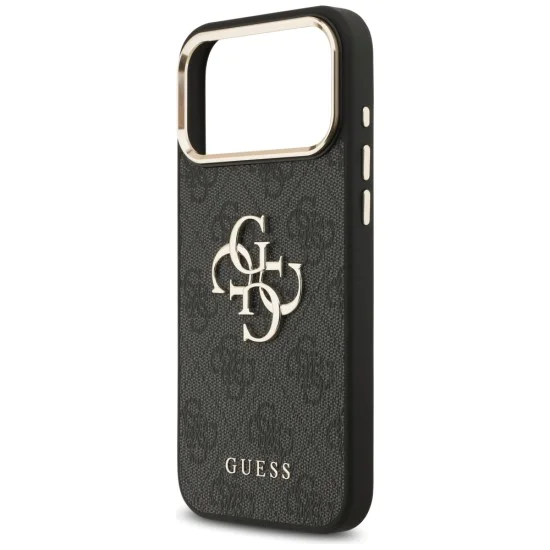 Калъф за iPhone 17 Pro Max - Guess - Hardcase Big 4G Classic Logo (GUHCP17X4GMGCGR) - Черен