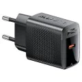 Acefast - Зарядно за стена (A102) - GaN, Бързо зареждане, Type-C, PD30W, Smart Chip - Черно