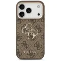 Калъф за iPhone 17 Pro - Guess - Hardcase Big 4G Classic Logo (GUHCP17L4GMGCBR) - Кафяв