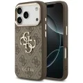 Калъф за iPhone 17 Pro - Guess - Hardcase Big 4G Classic Logo (GUHCP17L4GMGCBR) - Кафяв