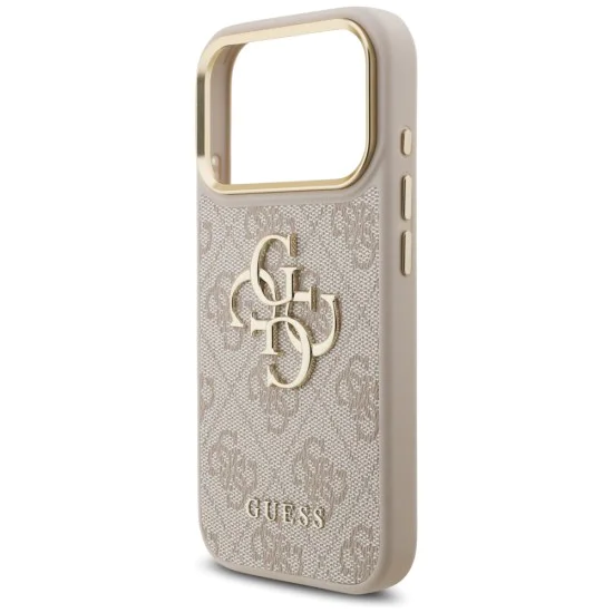 Калъф за iPhone 17 Pro - Guess - Hardcase Big 4G Classic Logo (GUHCP17L4GMGCPI) - Розов