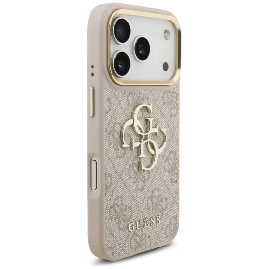 Калъф за iPhone 17 Pro - Guess - Hardcase Big 4G Classic Logo (GUHCP17L4GMGCPI) - Розов