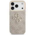 Калъф за iPhone 17 Pro - Guess - Hardcase Big 4G Classic Logo (GUHCP17L4GMGCPI) - Розов