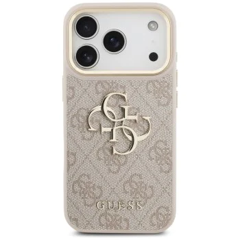 Калъф за iPhone 17 Pro - Guess - Hardcase Big 4G Classic Logo (GUHCP17L4GMGCPI) - Розов