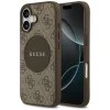 Калъф за iPhone 17 - Guess - 4G Circle Classic Logo MagSafe (GUHMP17SP4PGRSGW) - Кафяв