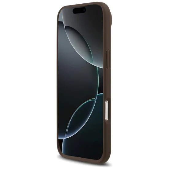 Калъф за iPhone 17 Air - Guess - 4G Circle Classic Logo MagSafe (GUHMP17MP4PGRSGW) - Кафяв