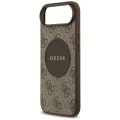 Калъф за iPhone 17 Air - Guess - 4G Circle Classic Logo MagSafe (GUHMP17MP4PGRSGW) - Кафяв