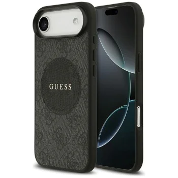 Калъф за iPhone 17 Air - Guess - 4G Circle Classic Logo MagSafe (GUHMP17MP4PGRSGK) - Черен