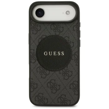 Калъф за iPhone 17 Air - Guess - 4G Circle Classic Logo MagSafe (GUHMP17MP4PGRSGK) - Черен