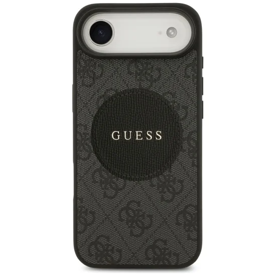 Калъф за iPhone 17 Air - Guess - 4G Circle Classic Logo MagSafe (GUHMP17MP4PGRSGK) - Черен