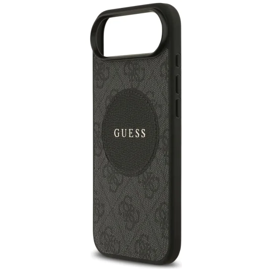 Калъф за iPhone 17 Air - Guess - 4G Circle Classic Logo MagSafe (GUHMP17MP4PGRSGK) - Черен