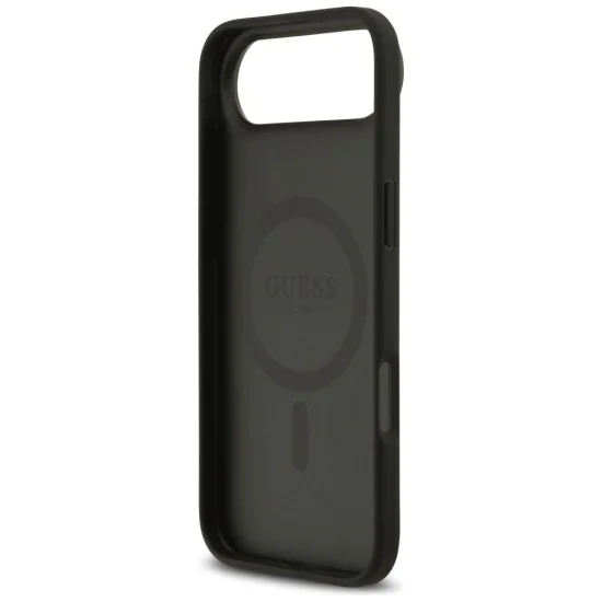 Калъф за iPhone 17 Air - Guess - 4G Circle Classic Logo MagSafe (GUHMP17MP4PGRSGK) - Черен