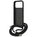 Калъф за iPhone 17 Pro Max - Guess - Hardcase 4G CBDY Big Logo с каишка за кабел (GUHCP17XP4GMGCRW) - Кафяв