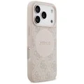 Калъф за iPhone 17 Pro - Guess - 4G Circle Classic Logo MagSafe (GUHMP17LP4PGRSGP) - Розов
