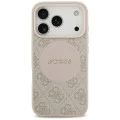 Калъф за iPhone 17 Pro - Guess - 4G Circle Classic Logo MagSafe (GUHMP17LP4PGRSGP) - Розов