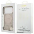Калъф за iPhone 17 Pro - Guess - 4G Circle Classic Logo MagSafe (GUHMP17LP4PGRSGP) - Розов