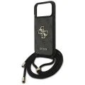 GUESS – твърд гръб Hardcase 4G CBDY Big Logo с шнур/връзка (Cord Strap) (GUHCP17XP4GMGCRK) – за iPhone 17 Pro Max – Черен