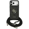 GUESS – твърд гръб Hardcase 4G CBDY Big Logo с шнур/връзка (Cord Strap) (GUHCP17XP4GMGCRK) – за iPhone 17 Pro Max – Черен