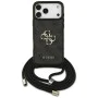 GUESS – твърд гръб Hardcase 4G CBDY Big Logo с шнур/връзка (Cord Strap) (GUHCP17XP4GMGCRK) – за iPhone 17 Pro Max – Черен