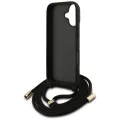 Калъф за iPhone 17 - Guess - Hardcase 4G CBDY Big Logo с каишка за шнур (GUHCP17SP4GMGCRW) - Кафяв