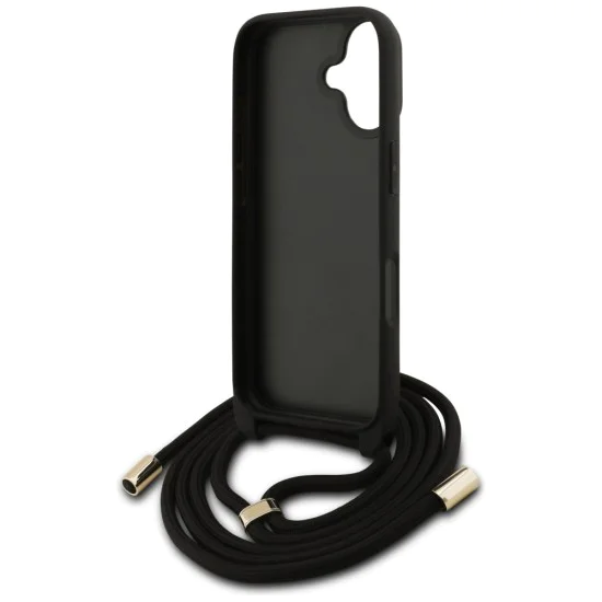 Калъф за iPhone 17 - Guess - Hardcase 4G CBDY Big Logo с каишка за шнур (GUHCP17SP4GMGCRW) - Кафяв