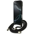 Калъф за iPhone 17 - Guess - Hardcase 4G CBDY Big Logo с каишка за шнур (GUHCP17SP4GMGCRK) - Черен
