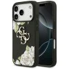 Калъф за iPhone 17 Pro - Guess - Hardcase 4G Grained Roses Big Logo (GUHCP17LPGROP4MK) - Черен