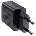 Acefast - Зарядно за стена (A78) - GaN, Бързо зареждане, USB, Type-C, PD20W, 5V/3A, Smart Chip - Черно