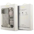 Калъф за iPhone 17 Pro - Guess - Hardcase 4G Strass Logo & Big Strap (GUHMP17LP4G4DCSP) - Розов