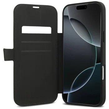 Калъф за iPhone 17 Pro Max - Guess - Book 4G Metal Logo (GUBKP17X4GMGBR) - Кафяв