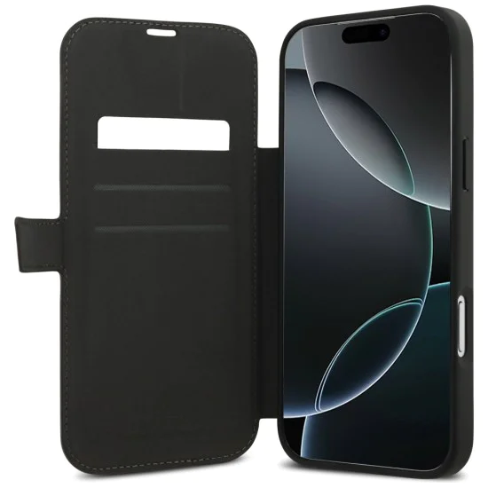 Калъф за iPhone 17 Pro Max - Guess - Book 4G Metal Logo (GUBKP17X4GMGBR) - Кафяв