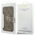 Калъф за iPhone 17 Pro Max - Guess - Book 4G Metal Logo (GUBKP17X4GMGBR) - Кафяв